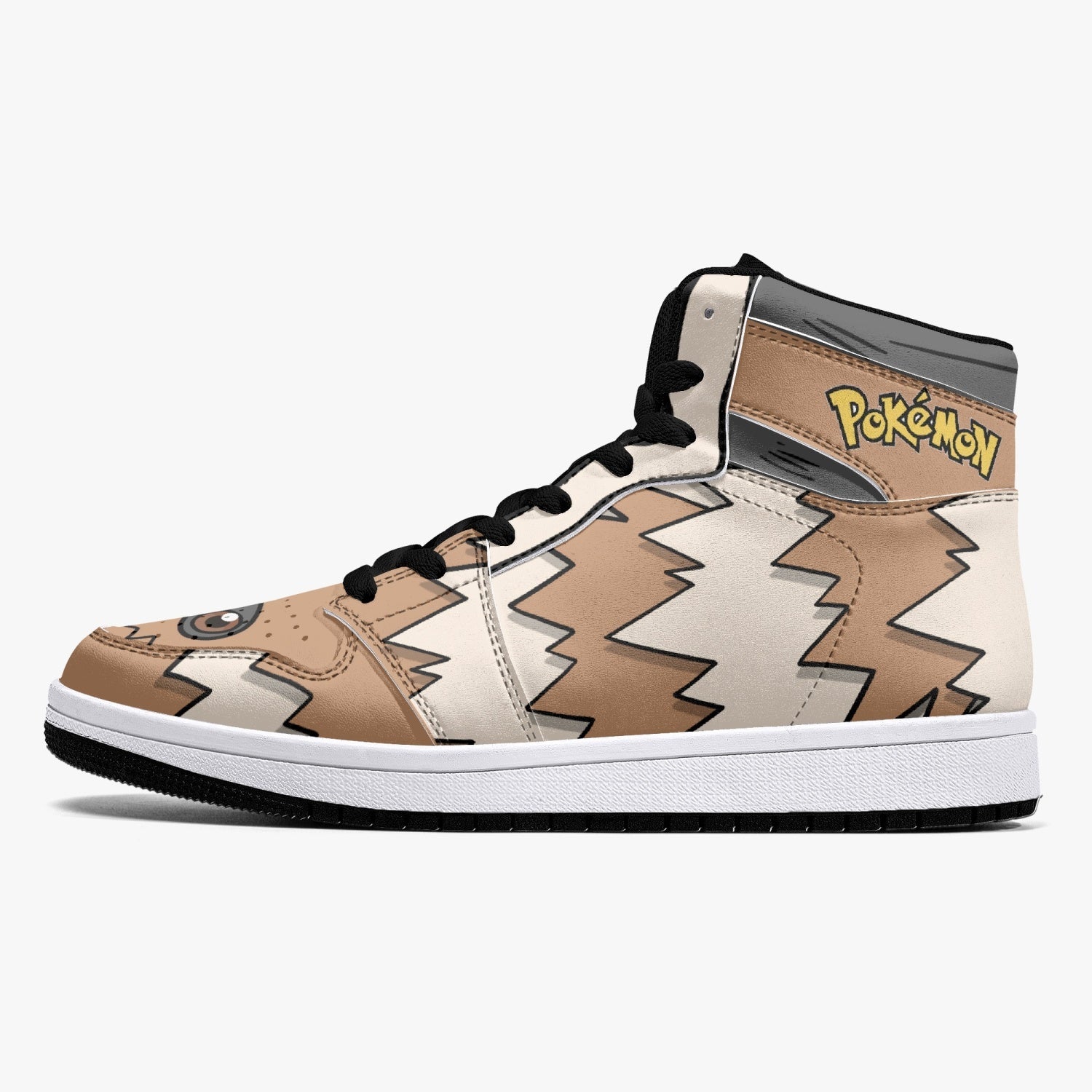 Zigzagoon Pokemon Mid 1 Basketball Shoes