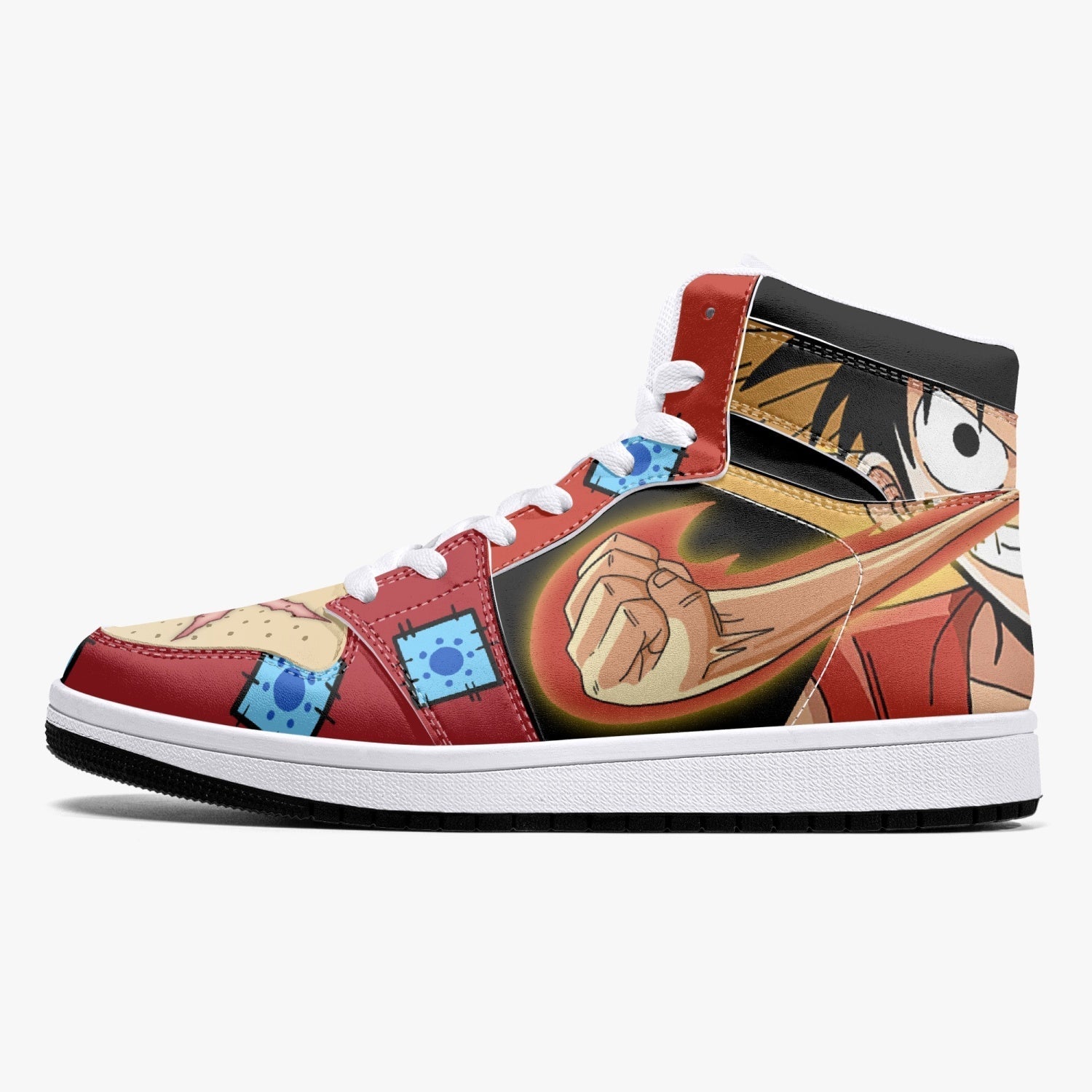 Zoro and Luffy One Piece V2 Mid 1 Basketball Shoes for Kids