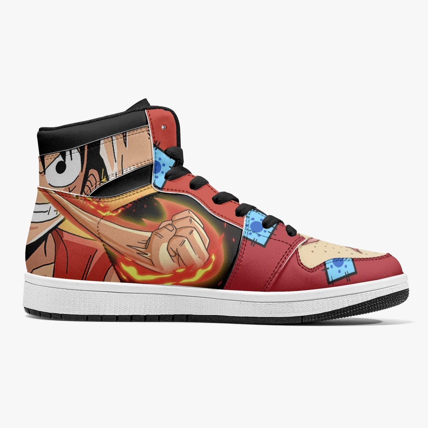 Zoro and Luffy One Piece V2 Mid 1 Basketball Shoes for Kids