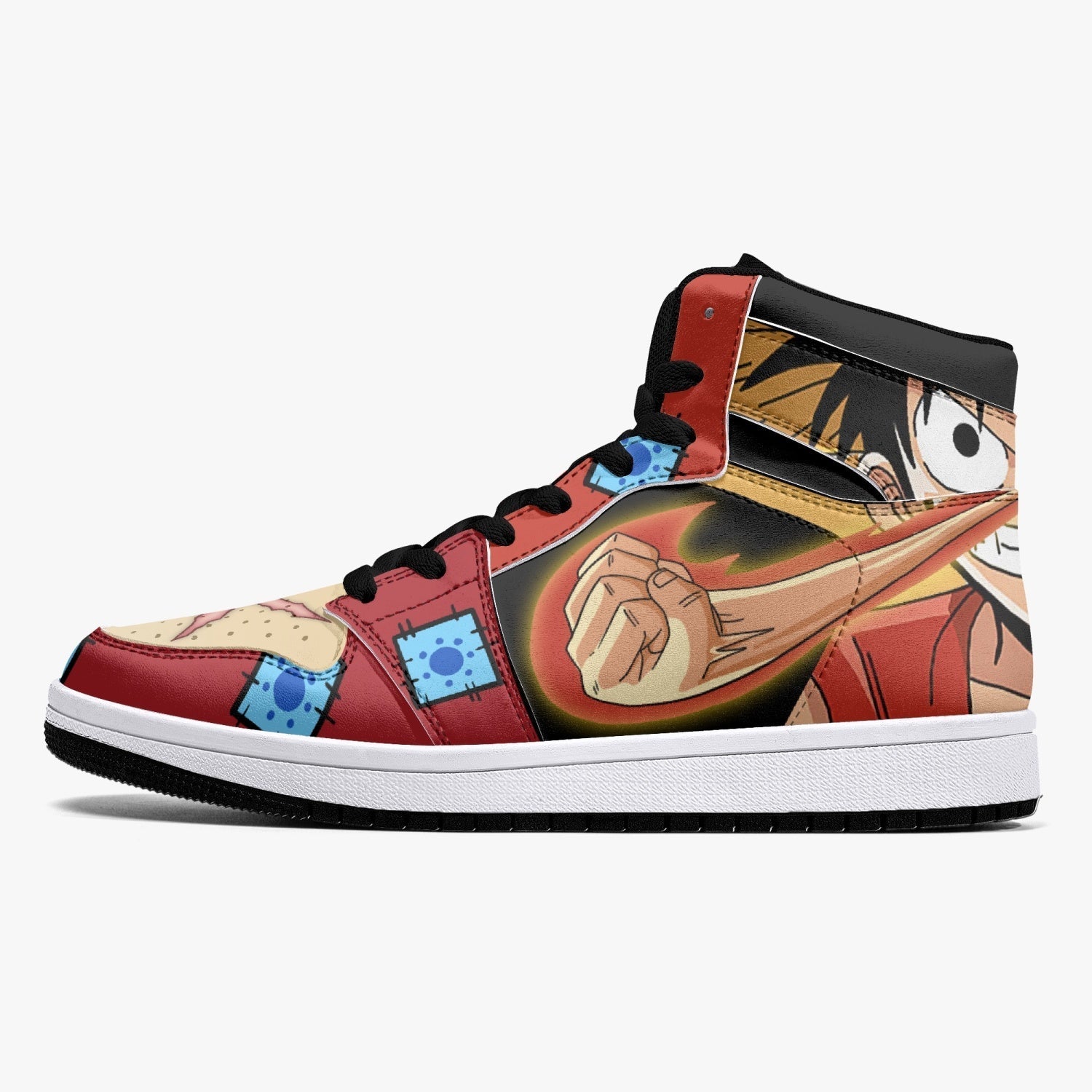 Zoro and Luffy One Piece V2 Mid 1 Basketball Shoes for Kids