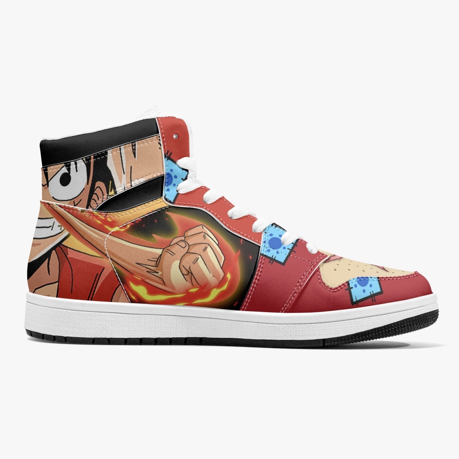 Zoro and Luffy One Piece V2 Mid 1 Basketball Shoes for Kids