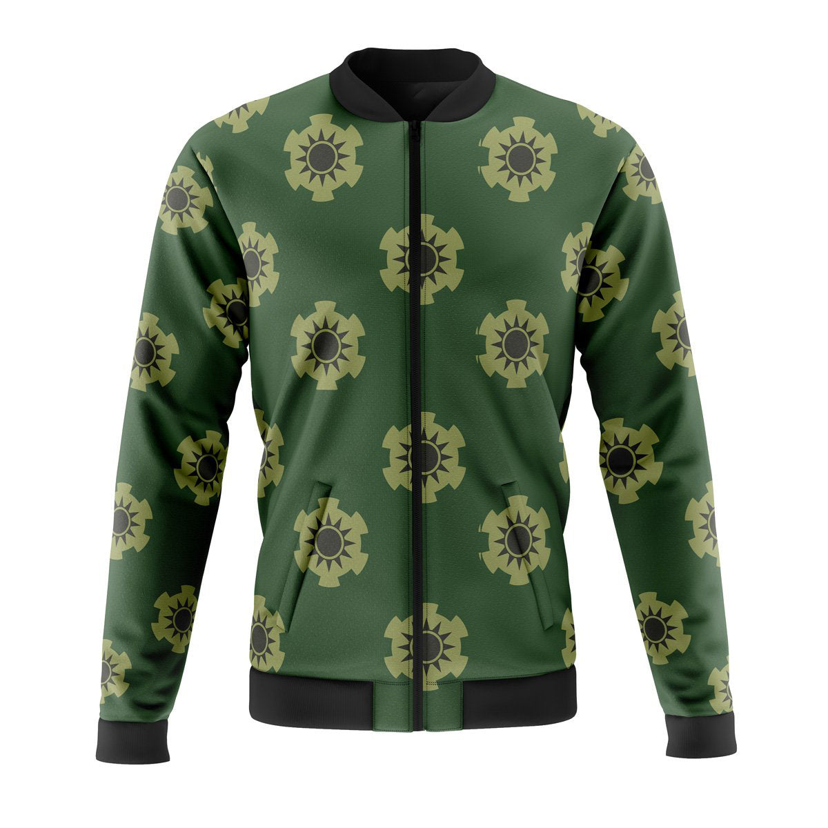 Zoro Wano Pattern One Piece" Casual Bomber Jacket